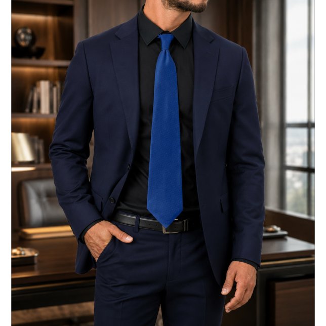 Cobalune Deep Royal Blue Textured Tie (Creator Uploaded)