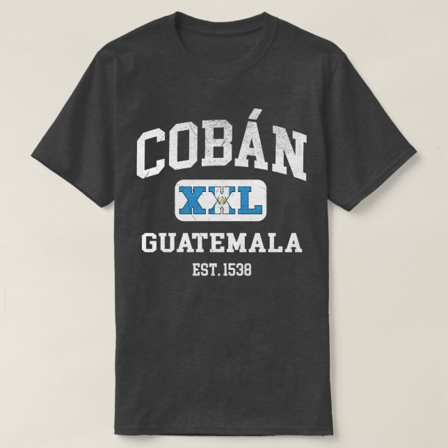 Coban Guatemala XXL Athletic design 1 T-Shirt (Design Front)