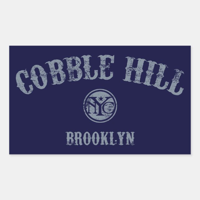 Cobble Hill Rectangular Sticker (Front)