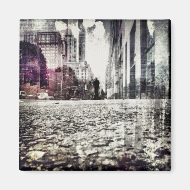 cobble stone street magnet (Front)