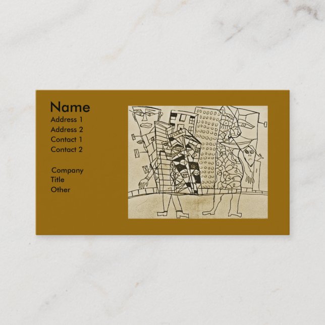 COBBLESTONE CITY BUSINESS CARD (Front)