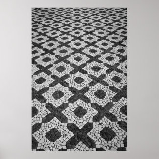 Cobblestone patterns poster