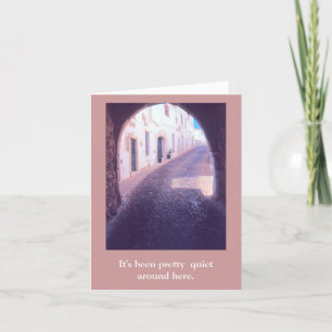 COBBLESTONE ROAD THROUGH OLD ARCHWAY /EUROPEAN SCE CARD