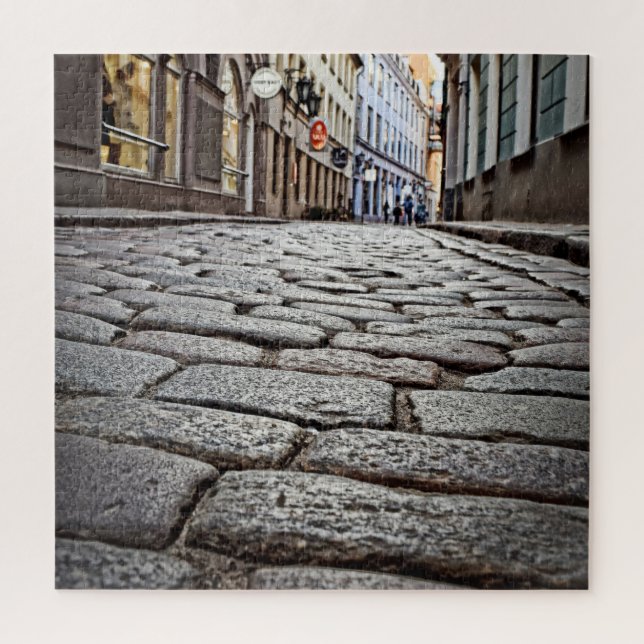 Cobblestone Streets of Europe - 20x20 - 676 pcs Jigsaw Puzzle (Vertical)