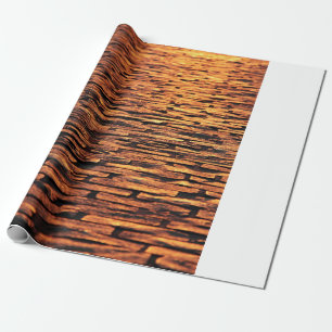 Cobblestones ground texture wrapping paper