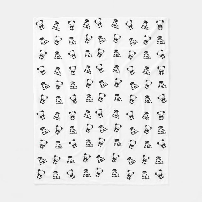 Cobija panda fleece blanket (Front)