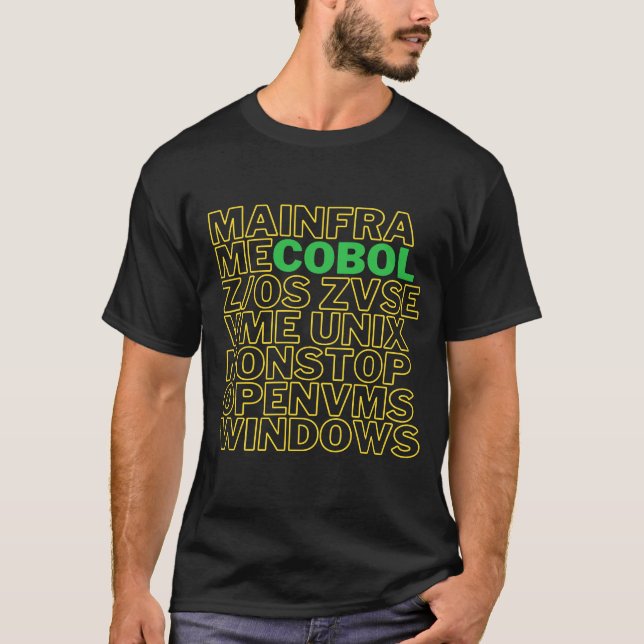 COBOL Language Operating System Platforms  T-Shirt (Front)