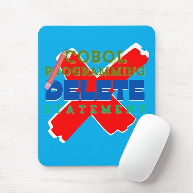 Cobol Programming Delete Statement  Mouse Pad (With Mouse)
