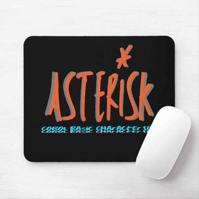 Cobol Programming Language Basic Character Mouse Pad (With Mouse)