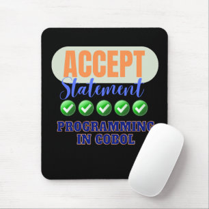 Cobol Programming With Accept Statement Mouse Pad