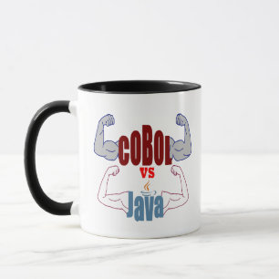 Cobol vs Java Programming Languages Showdown Mug
