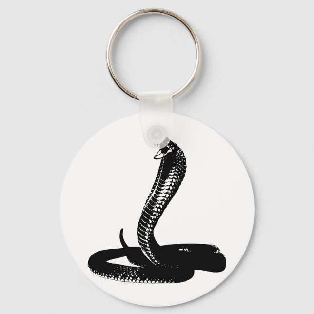Cobra - black key ring (Front)