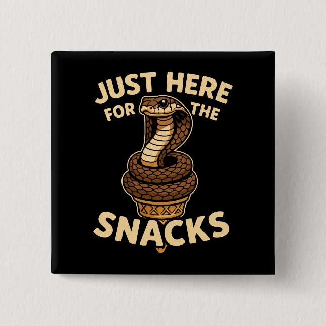 Cobra Cone Ice Cream Venom & Vanilla 15 Cm Square Badge (Front)
