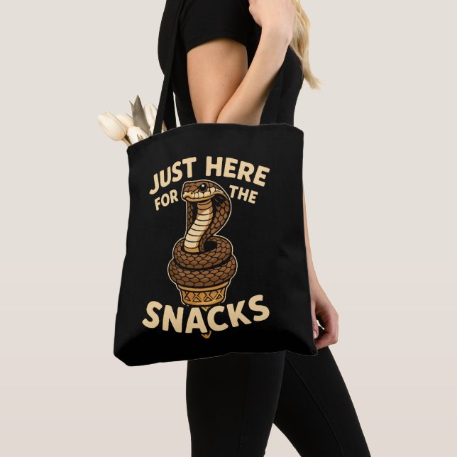 Cobra Cone Ice Cream Venom & Vanilla Tote Bag (Close Up)