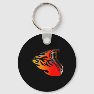 cobra flames design key ring