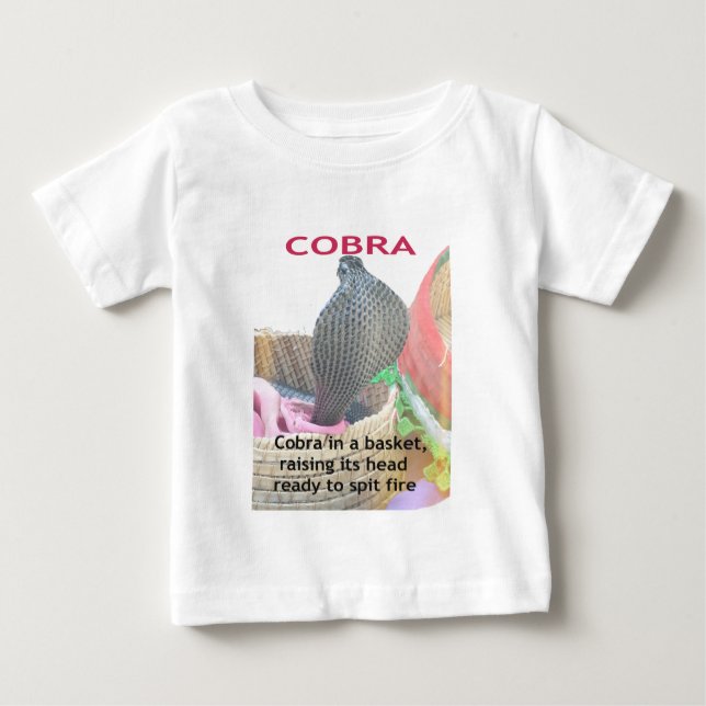 Cobra in Basket Art Print Baby T-Shirt (Front)