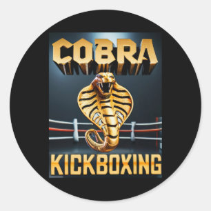 Cobra Kickboxing Design By Don Castillo Classic Round Sticker