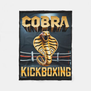 Cobra Kickboxing Design By Don Castillo Fleece Blanket
