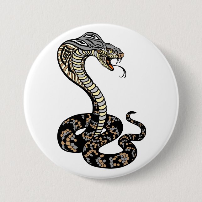 cobra snake  button (Front)