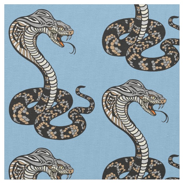 cobra snake fabric (Close Up)