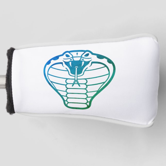 Cobra Snake Green Illustration Animals King Golf Head Cover (Front)