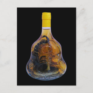 Cobra Snake Vs Scorpion Whiskey ... Yadong Lao Postcard