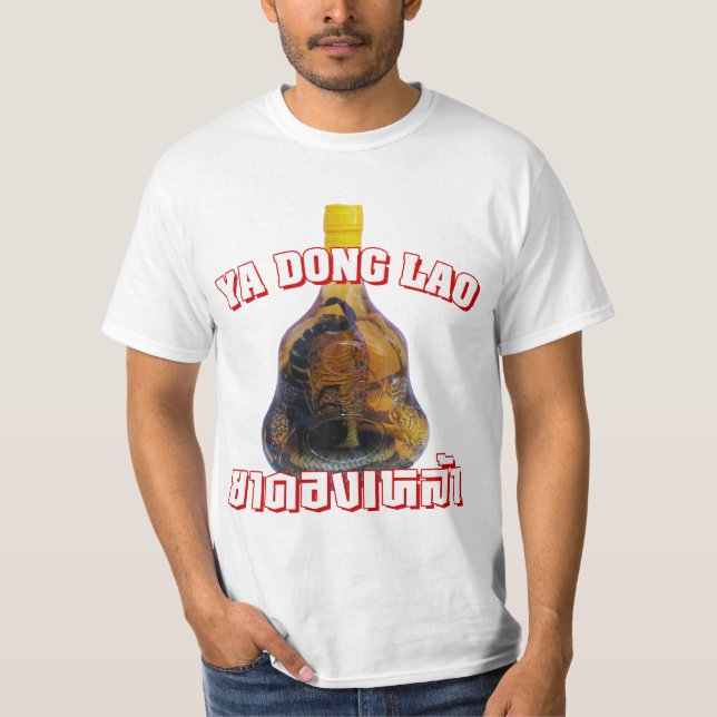 Cobra Snake Vs Scorpion Whiskey ... Yadong Lao T-Shirt (Front)