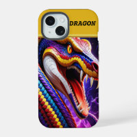Cobra snake with vibrant red blue and yellow scale