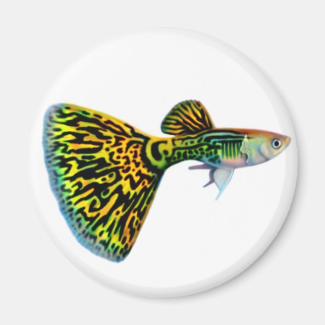 Cobra Snakeskin Guppy Magnet (Front)