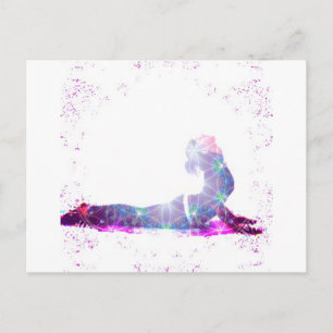 Cobra Universe Yoga Pose Series Postcard