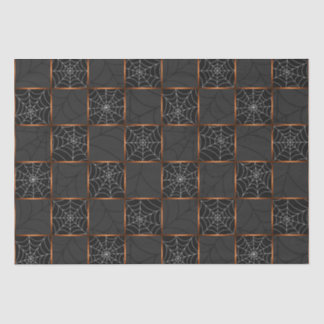 Cobweb Chequerboard Tissue Paper