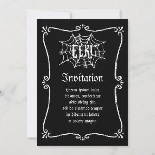 Cobweb EEK Invitation