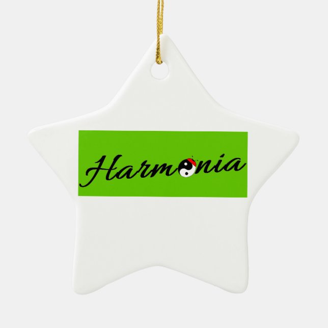 Coccinelle Harmonia zen Ceramic Tree Decoration (Front)
