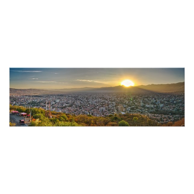 Cochabamba Panoramic Photo Print (Front)