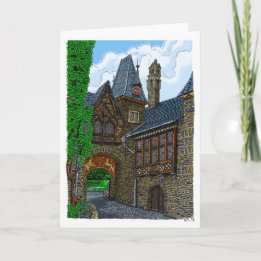Cochem Castle - In Colour Greeting Card