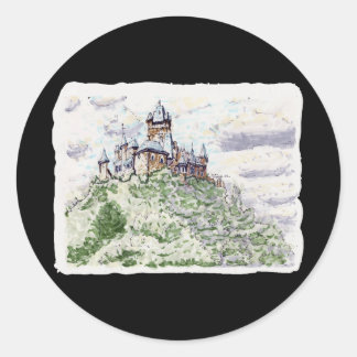 Cochem Castle located in Germany Classic Round Sticker
