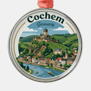 Cochem Germany Metal Tree Decoration