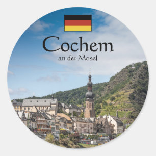 Cochem Germany Souvenir Classic Round Sticker