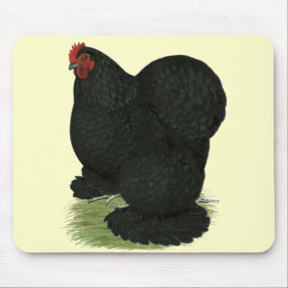Cochin: Black Hen Mouse Pad