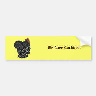Cochin: Black Mottle Bumper Sticker