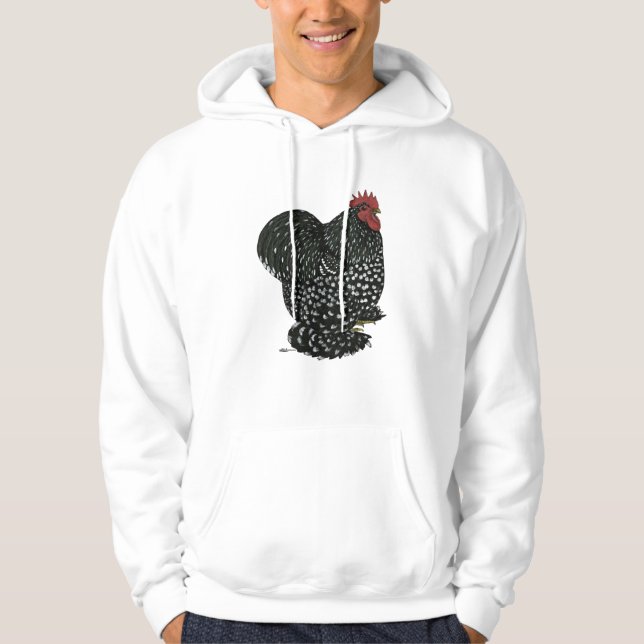 Cochin:  Black Mottle Hoodie (Front)