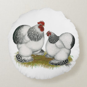 Cochin Columbian Bantams Round Cushion