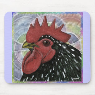 Cochin:  Decorative Rooster Head Mouse Pad
