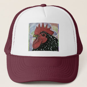 Cochin: Decorative Rooster Head Trucker Hat