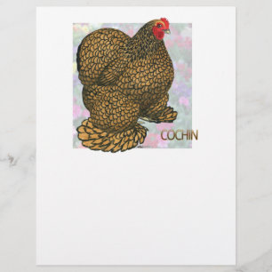 Cochin:  Gold-laced Hen Flyer