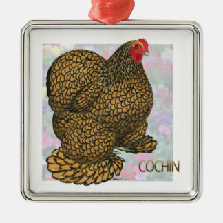 Cochin_Hen Metal Tree Decoration
