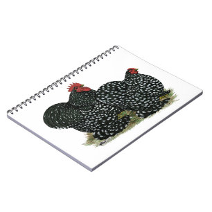 Cochin Mottled Chicken Pair Notebook