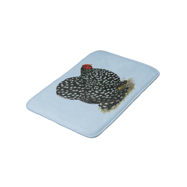 Cochin Mottled Hen Bath Mat (Angled)