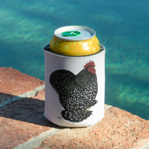 Cochin: Mottled Rooster Can Cooler