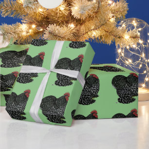 Cochin: Mottled Rooster Wrapping Paper